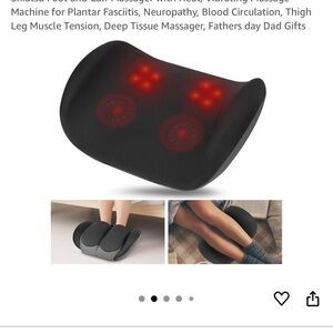 Gray Electric Massager with Remote